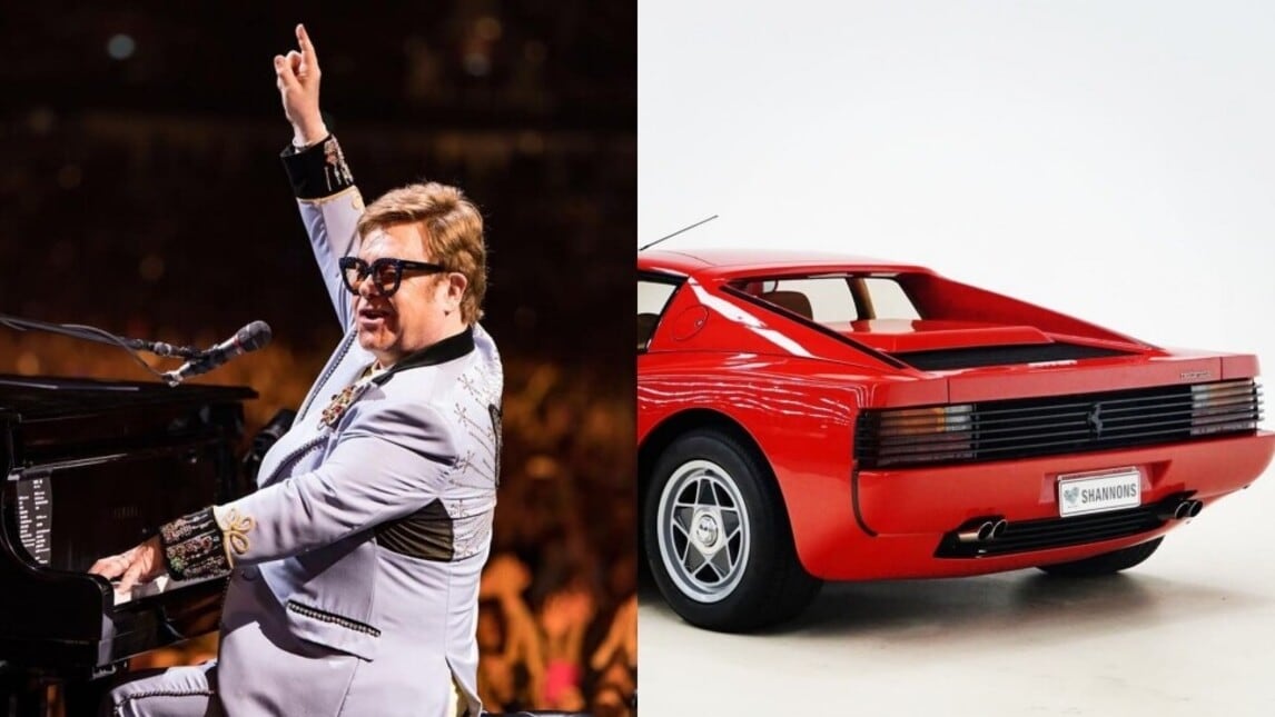 Ferrari Testarossa di Elton John all'asta in Australia