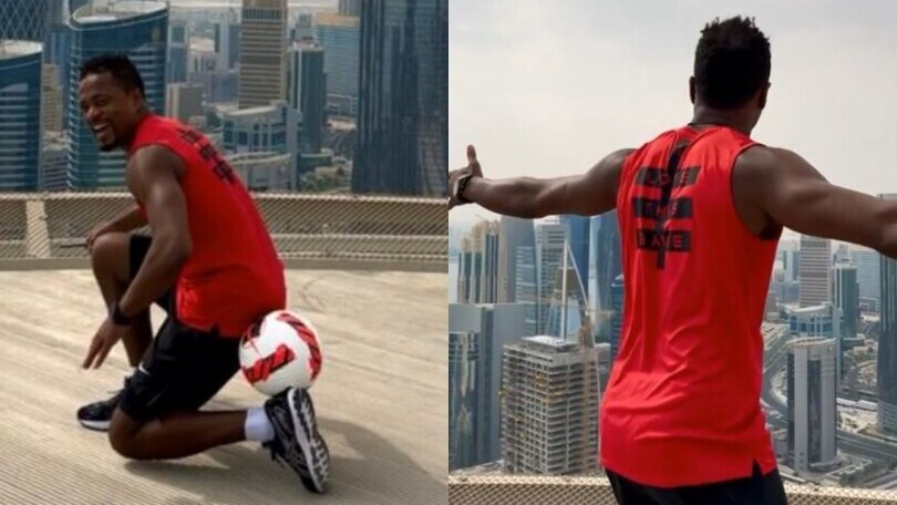Evra scatenato: freestyle show sui tetti di Doha!