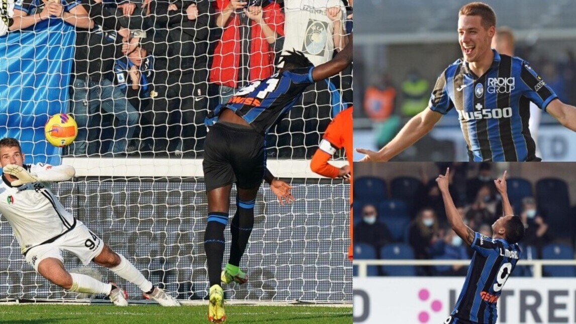 Atalanta show, cinquina allo Spezia: Muriel entra e segna