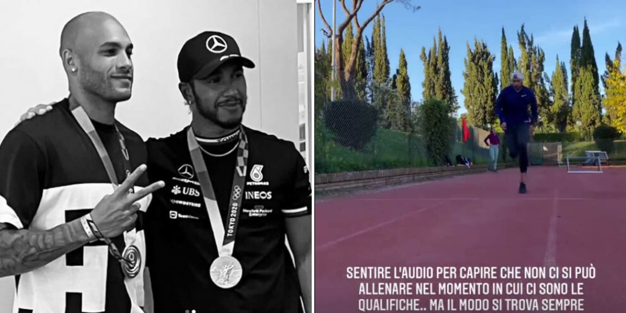 Marcell Jacobs, l'allenamento è a tutta velocità con la Formula 1