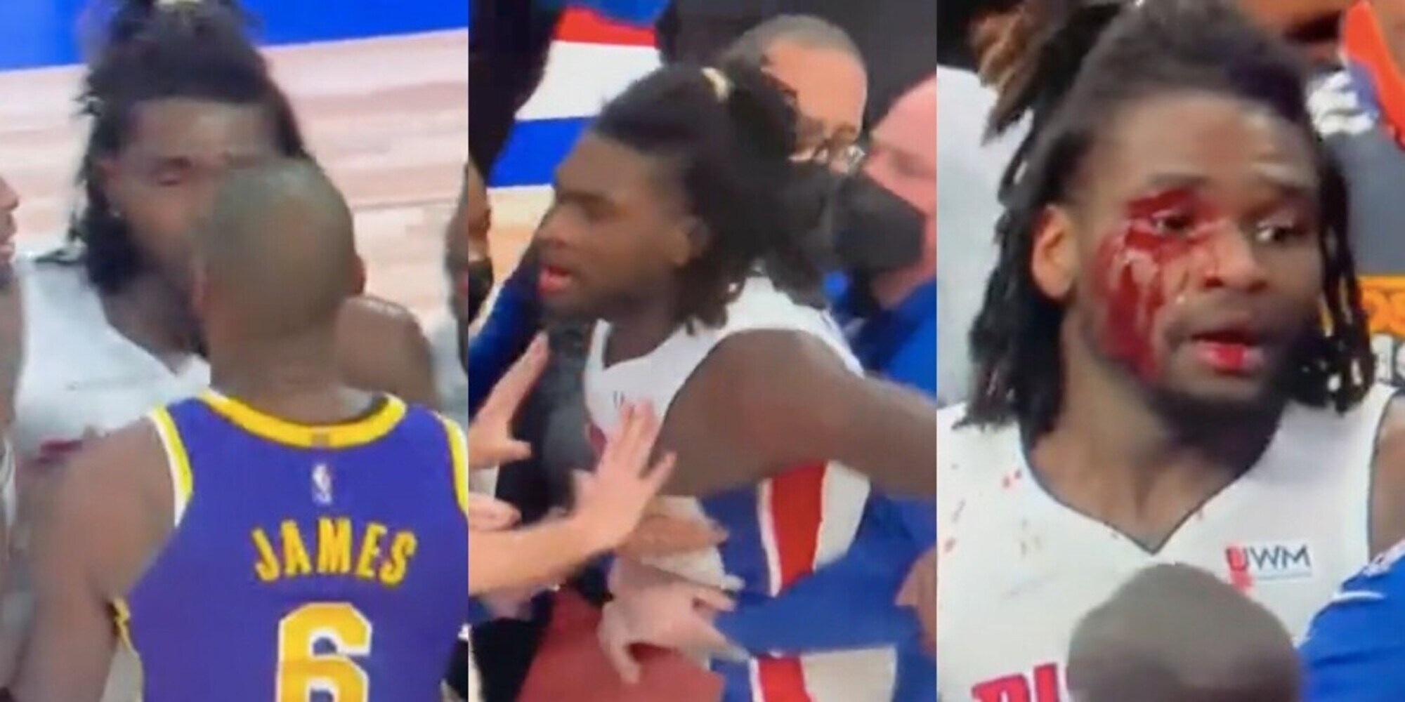 Nba, LeBron James espulso: gomitata e rissa con Stewart