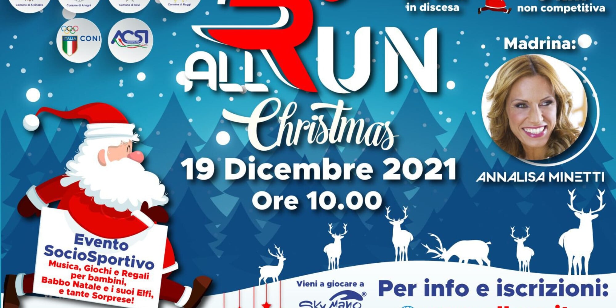 Il 19 dicembre c'è All Run Christmas, il progetto di Annalisa Minetti e Davide de Luca