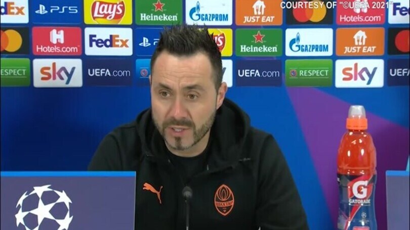 De Zerbi: "Con Inter e Real Madrid possiamo anche perdere"