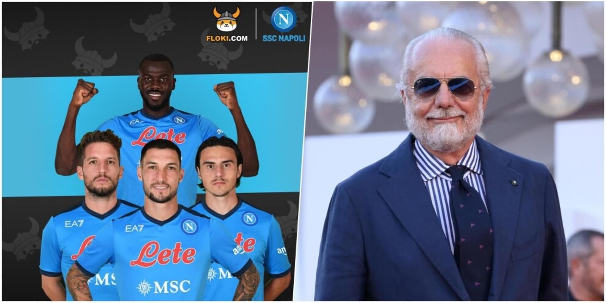 Napoli, Floki nuovo back sponsor sulla maglia