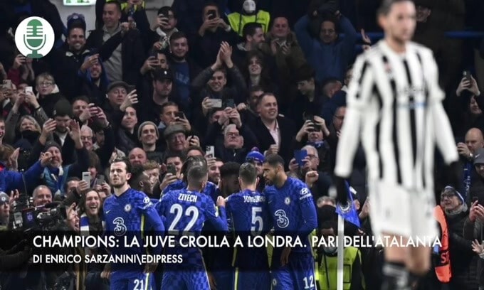 Champions: la Juventus crolla a Londra. Pareggio dell'Atalanta