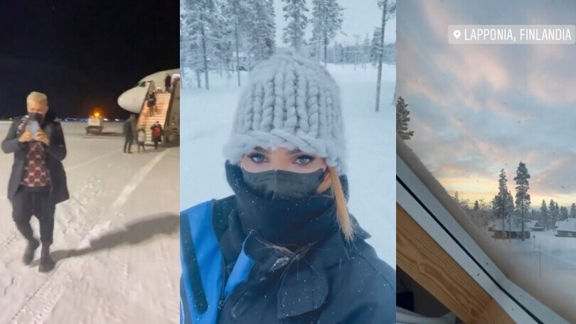 Ilary Blasi, il videodiario della vacanza in Lapponia