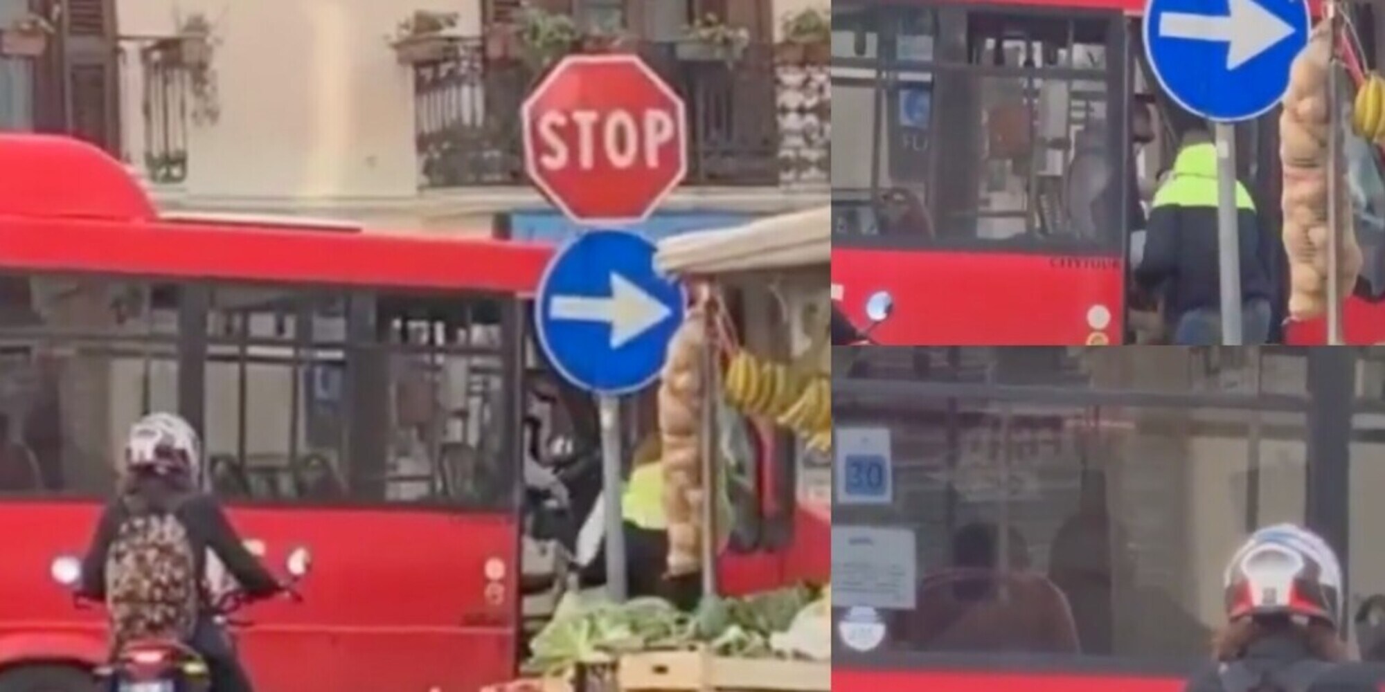 Autista del bus ferma la corsa per fare la spesa