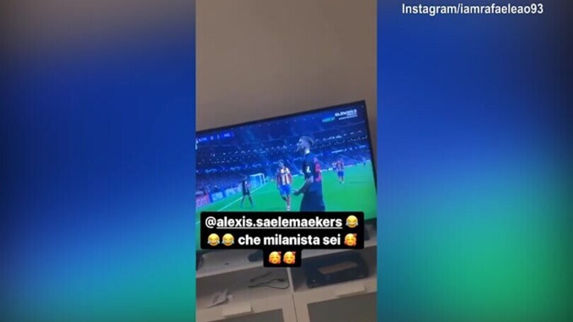Milan, Leao festeggia il successo di Madrid