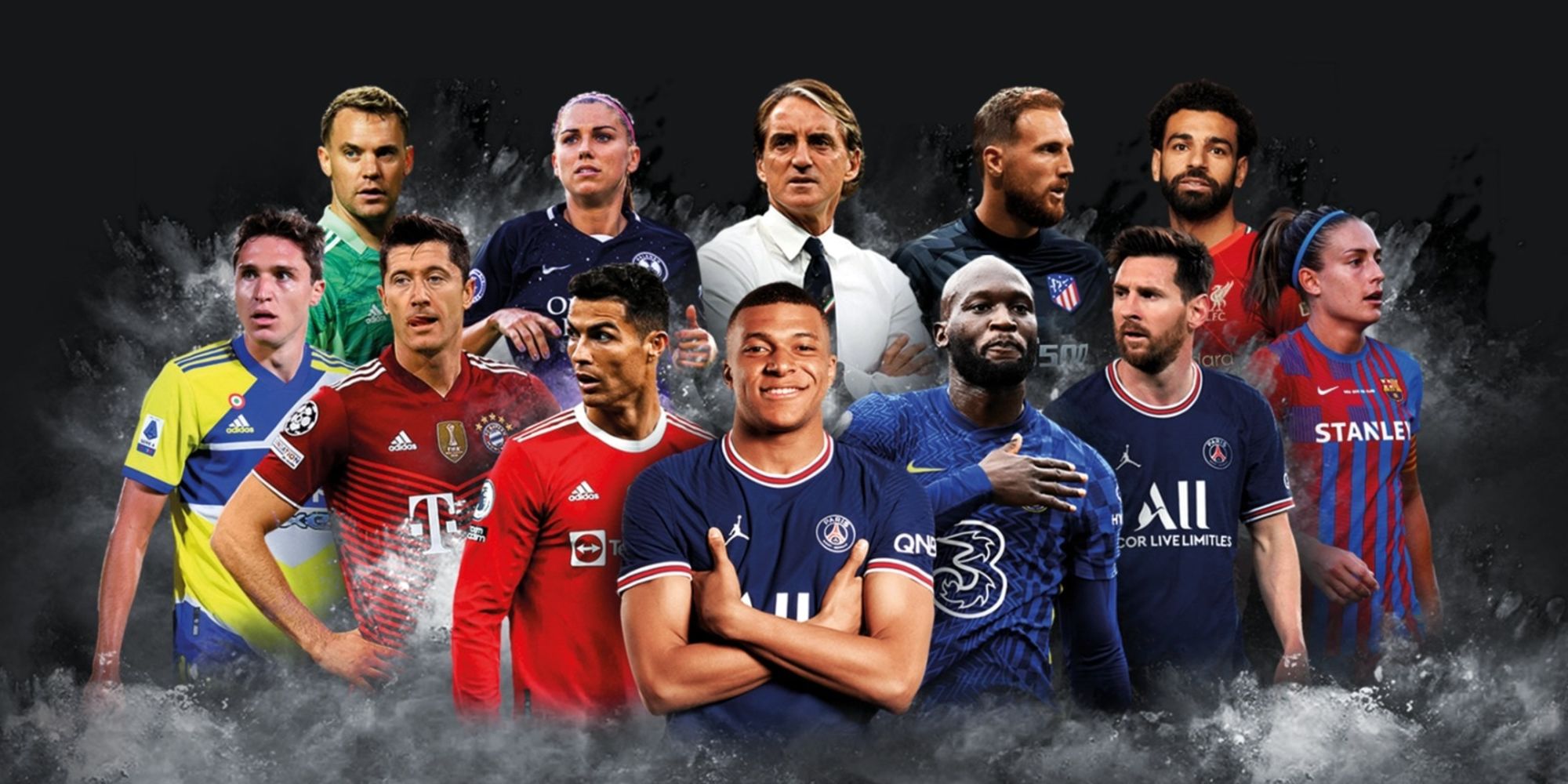 Globe Soccer 2021, gli Awards si tingono di azzurro: tutti i candidati