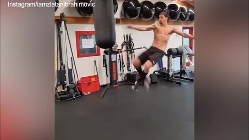 Milan, Ibra è in forma: che calci!