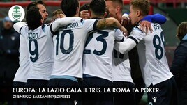 Europa: la Lazio cala il tris. La Roma fa poker