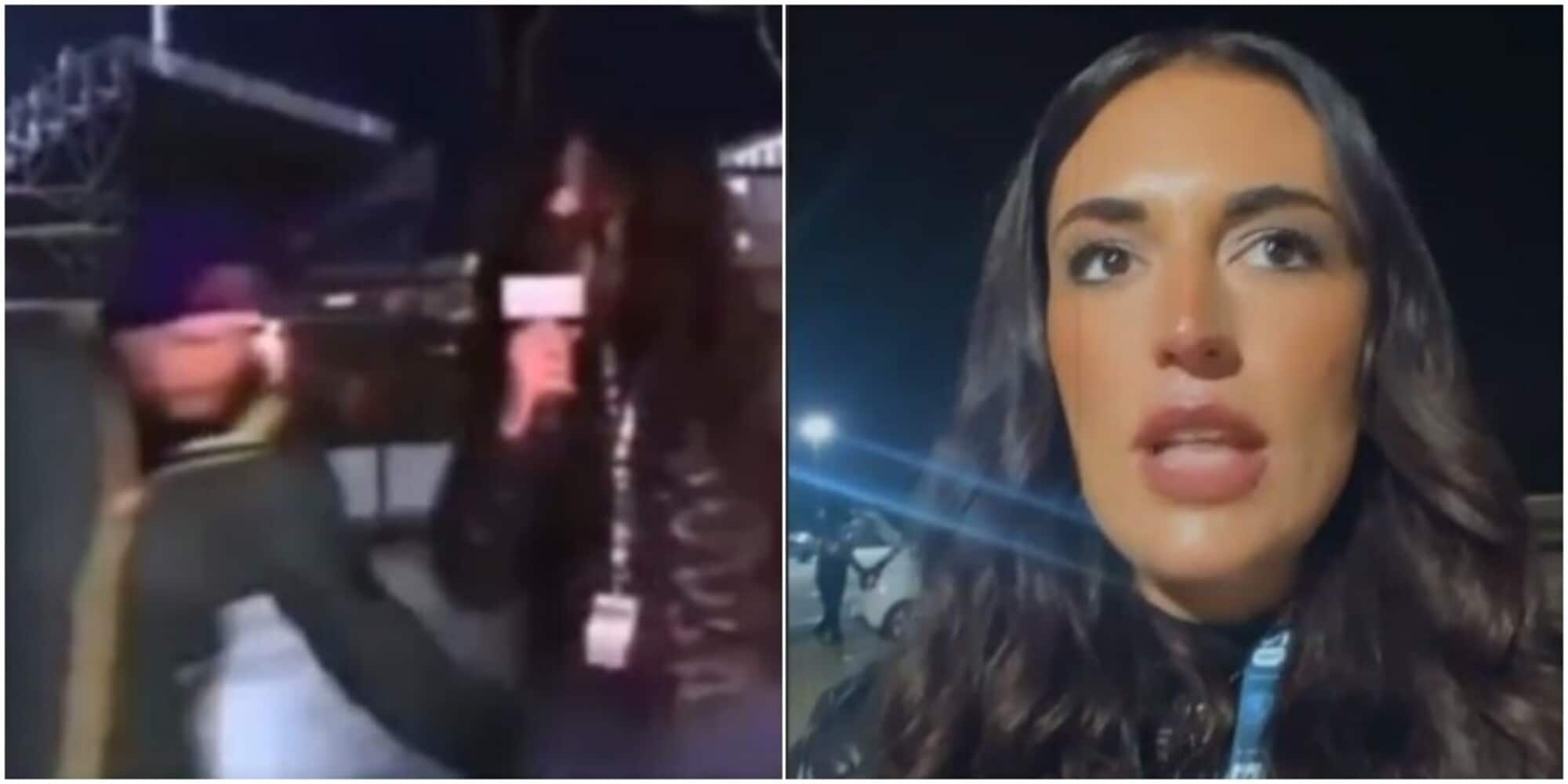 Empoli-Fiorentina shock, giornalista molestata in diretta tv