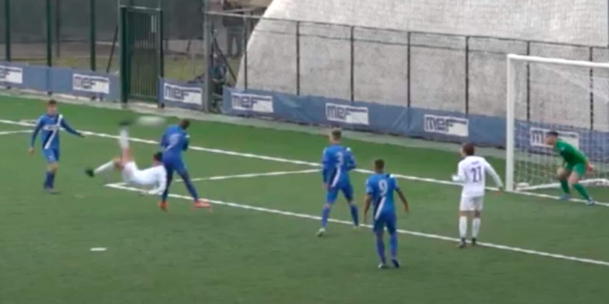Francesco Renzi, gol decisivo in Serie D con una super rovesciata