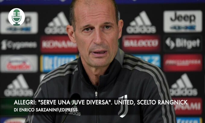 Allegri: "Serve una Juve diversa". United, scelto Rangnick