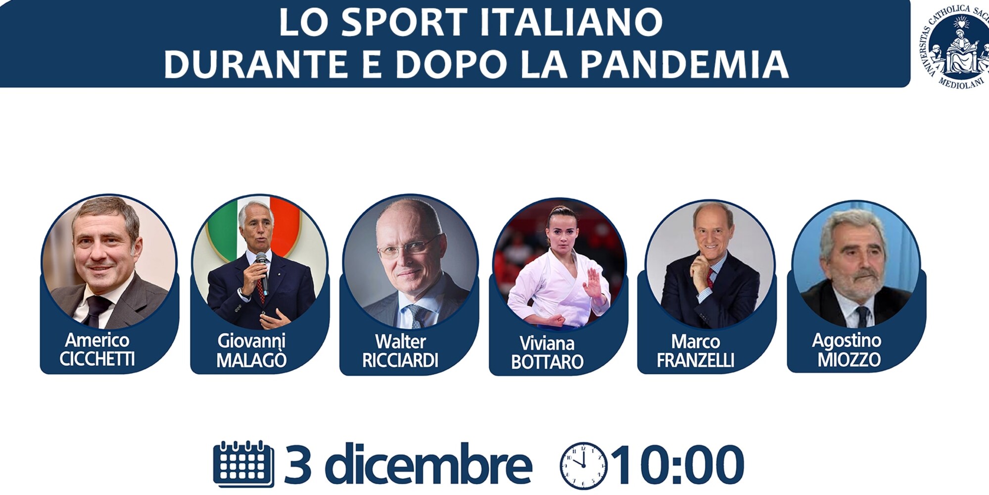Malagò e Bottaro al seminario su sport e pandemia