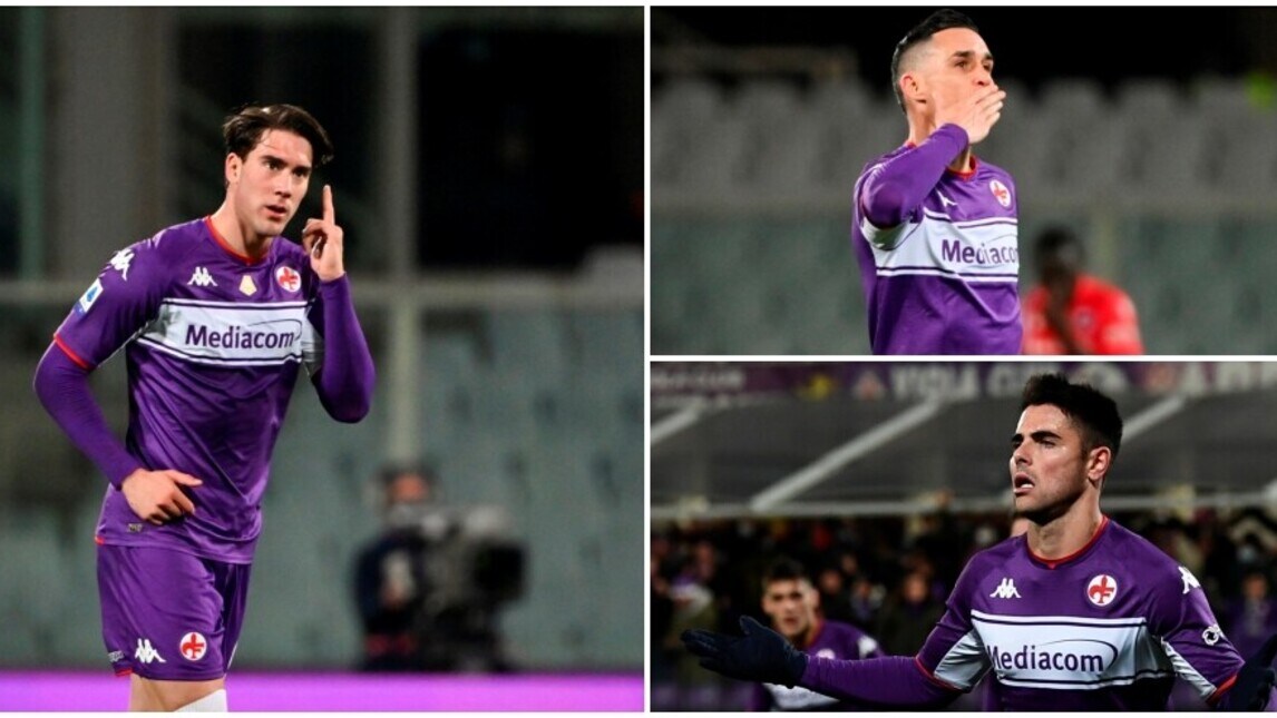 La Fiorentina affonda il colpo col tridente: 3-1 alla Samp