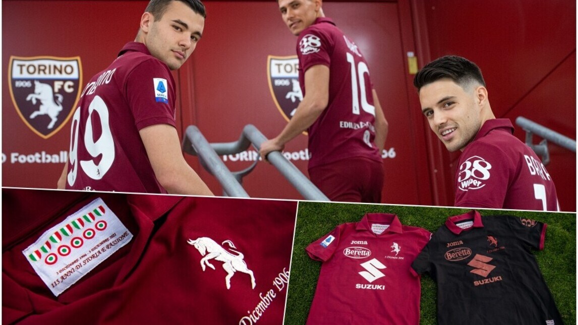 Il Torino festeggia 115 anni: maglia speciale contro l'Empoli