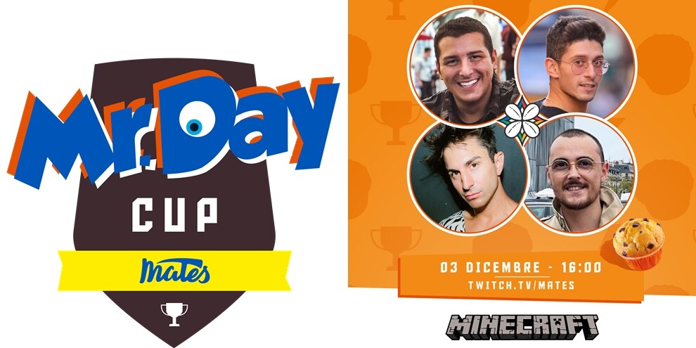 Mr. Day Cup, al via il 3 dicembre. Il torneo live su Twitch di Mr. Day presso i Mates Studios