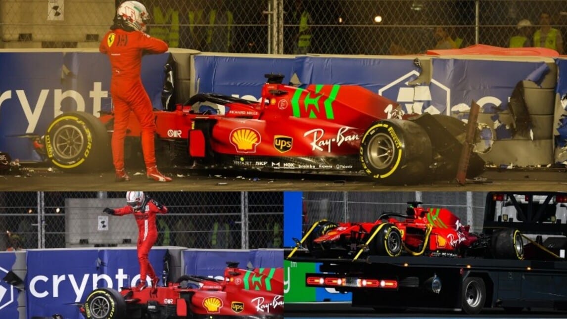 GP Arabia Saudita: che botto per Leclerc nelle libere, la sua Ferrari è distrutta