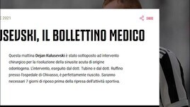 Juve, Kulusevski operato per sinusite: a riposo per 7 giorni