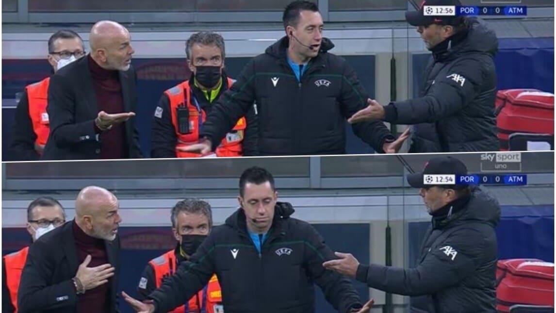 Scintille tra Pioli e Klopp durante Milan-Liverpool