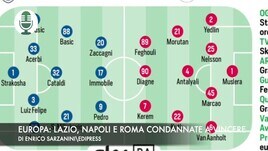 Europa: Lazio, Napoli e Roma obbligate a vincere