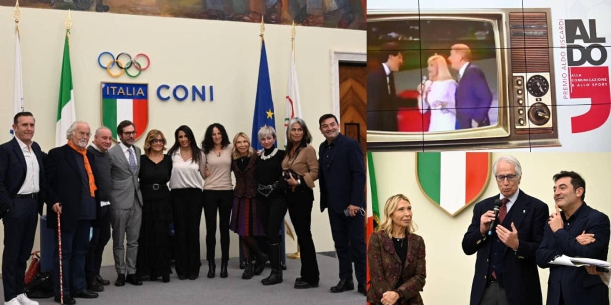 "Premio Aldo Biscardi alla Comunicazione e allo Sport", che evento al Salone d'Onore del Coni