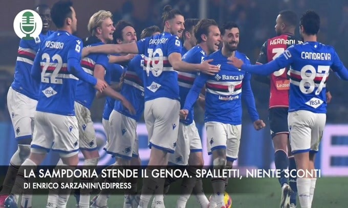 La Sampdoria stende il Genoa. Spalletti, niente sconti