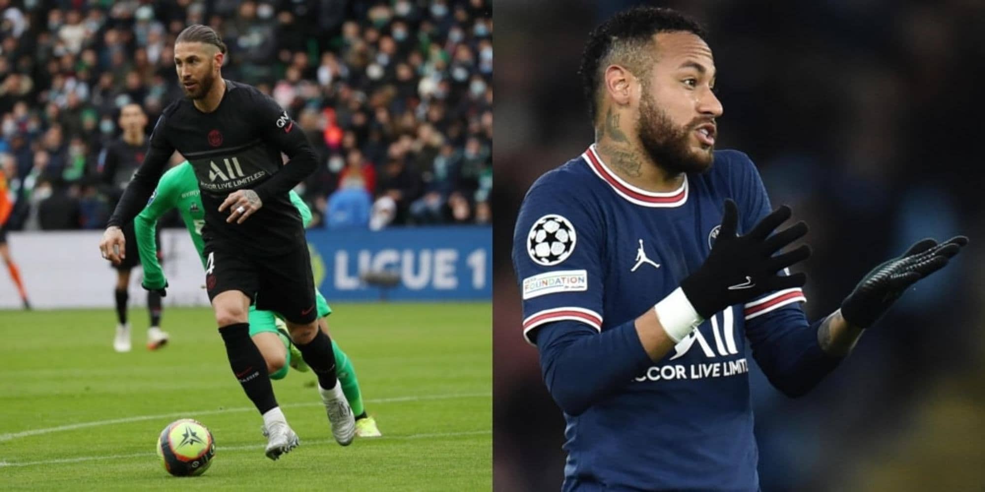 Psg, out sia Sergio Ramos che Neymar per la partita contro il Monaco