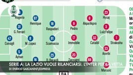 Serie A: la Lazio vuole rilanciarsi. L'Inter cerca la vetta in solitario