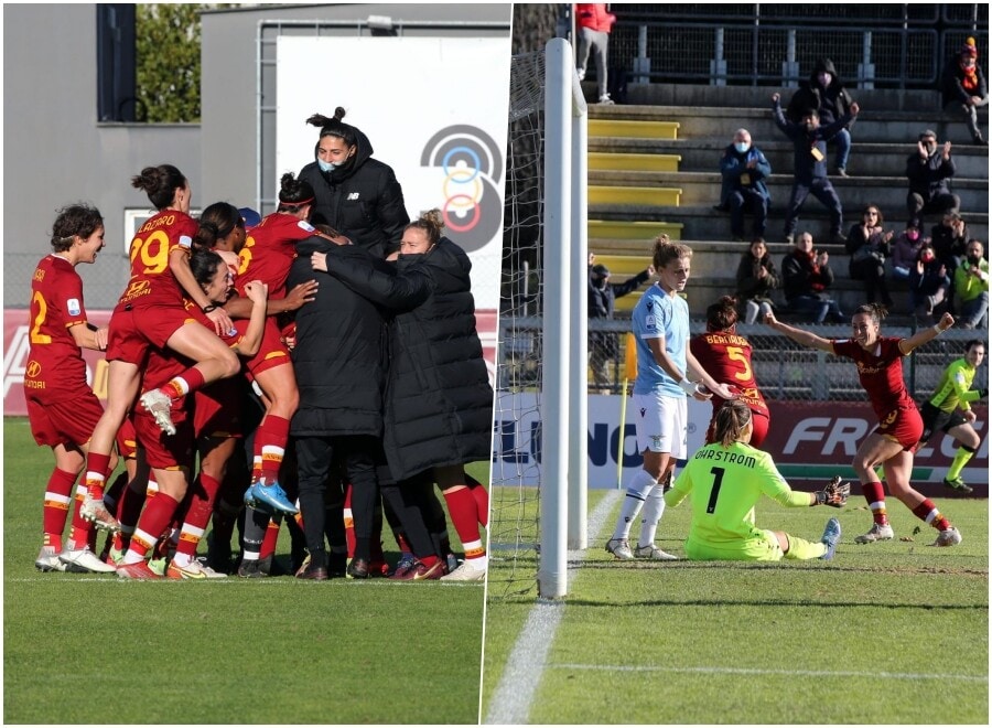 Alla Roma il primo derby femminile: magia di Glionna, Lazio ko