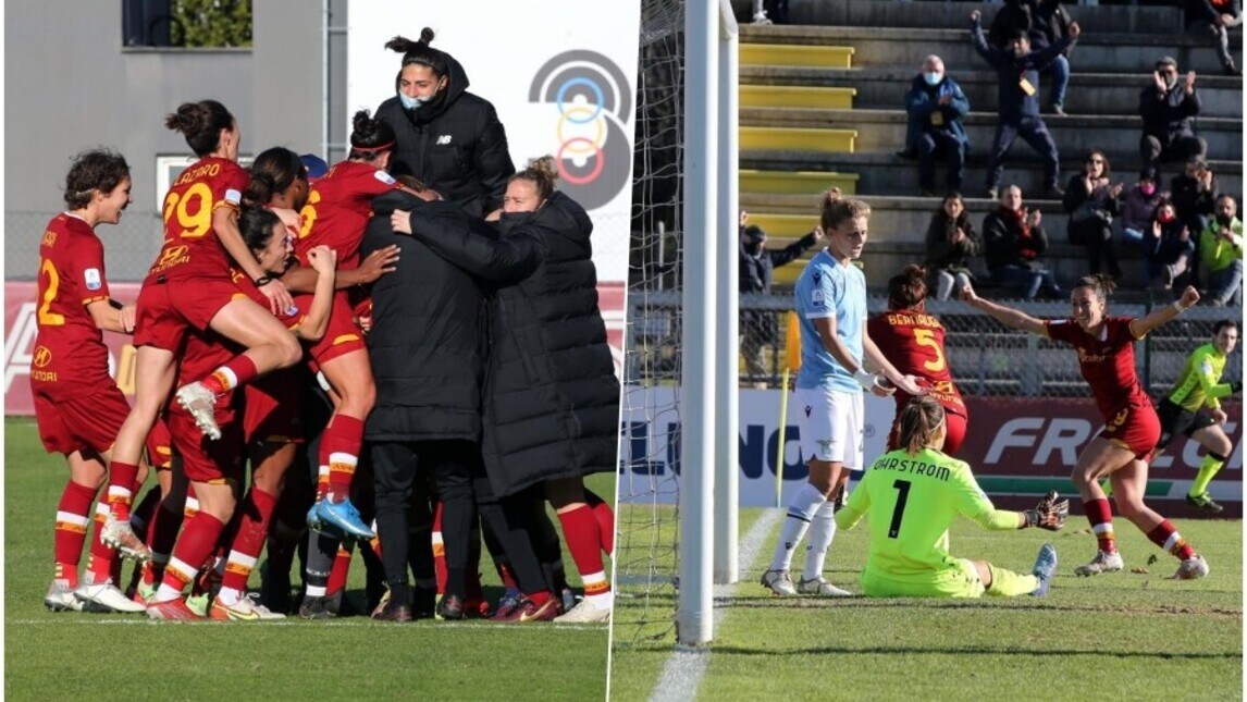 Alla Roma il primo derby femminile: magia di Glionna, Lazio ko