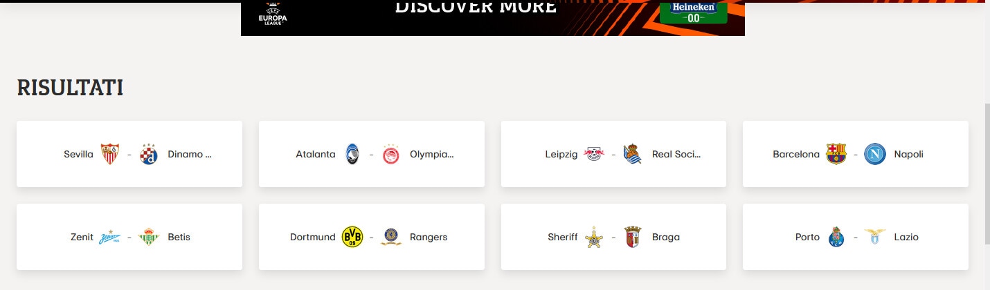 Europa League, sorteggio amaro per le italiane