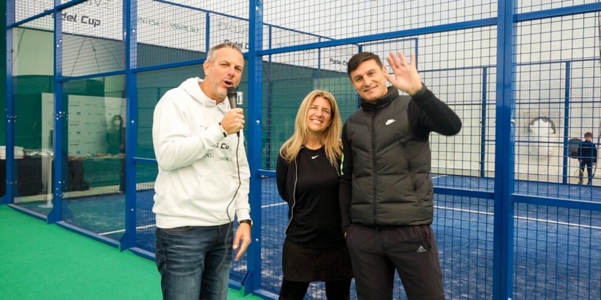 Exclusive Padel Cup, vip in campo: Zanetti e Cambiasso tifosi
