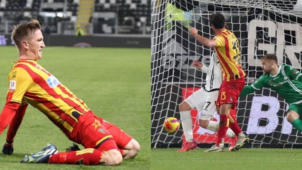Listkowski e Calabresi: il Lecce agli ottavi contro la Roma, Spezia ko