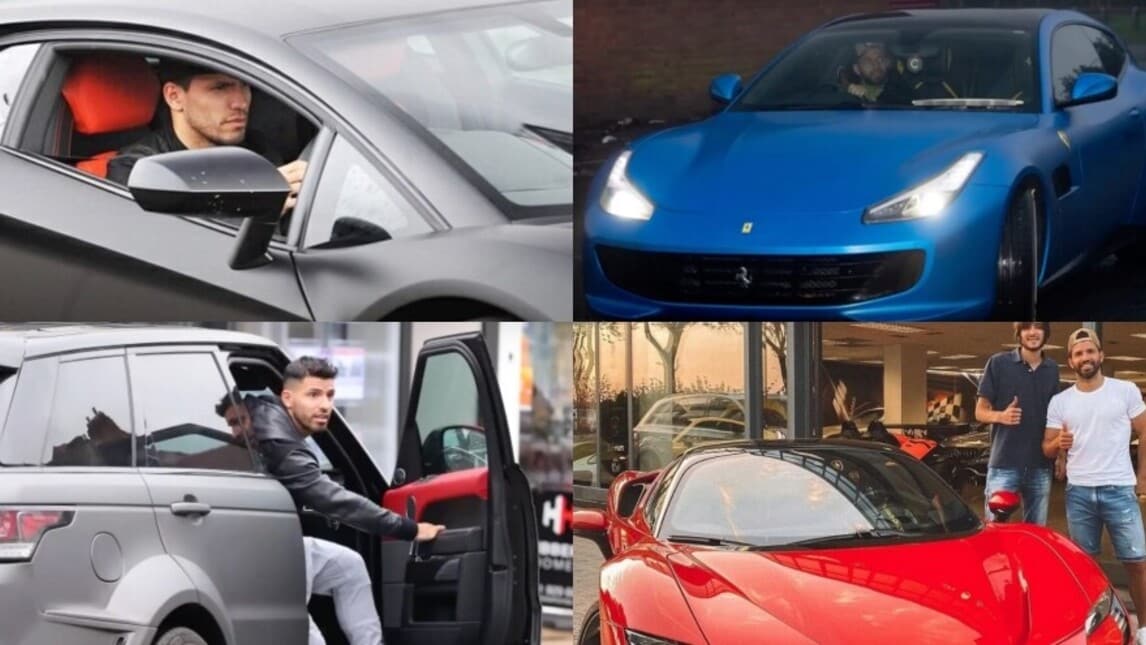 Sergio Aguero, quante supercar per l'ex attaccante