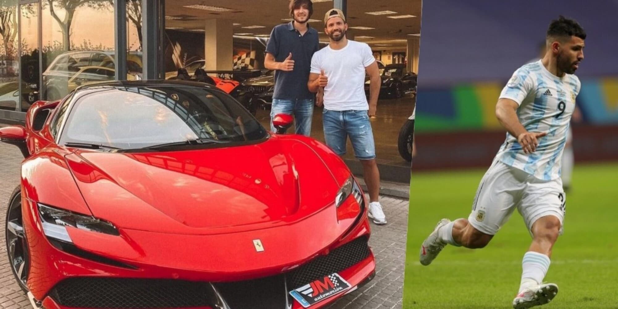 Aguero lascia il calcio e si consola con la Ferrari SF90 Stradale