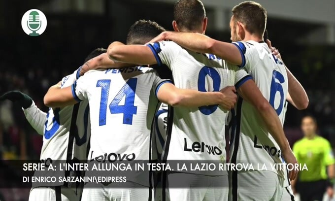 Serie A: l'Inter allunga in testa. la Lazio ritrova la vittoria