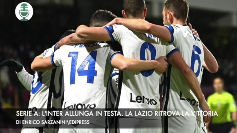 Serie A: l'Inter allunga in testa. la Lazio ritrova la vittoria