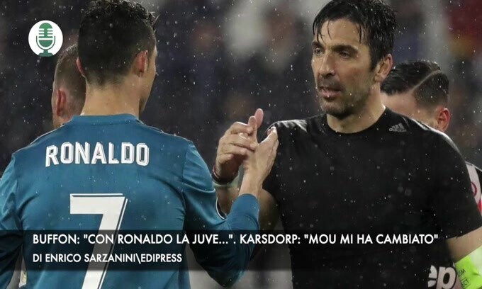 Buffon: "Ronaldo con la Juve...". Karsdorp: "Mou mi ha cambiato"
