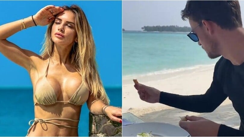 Michela Persico, vacanze di Natale bollenti alle Maldive con Rugani