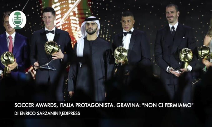Soccer Award, Italia protagonista. Gravina: "Non possiamo fermarci"