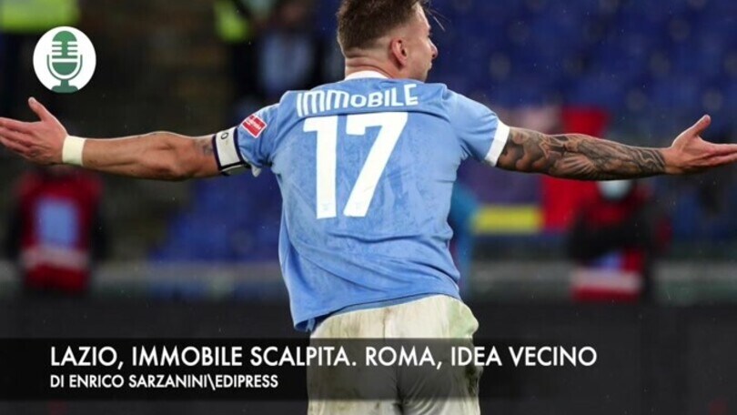 Lazio, Immobile scalpita. Roma, idea Vecino