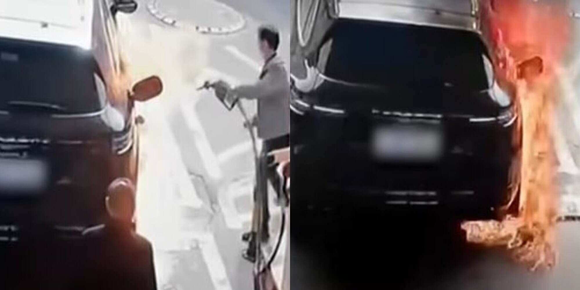 Incendia una Porsche durante il rifornimento: arrestato