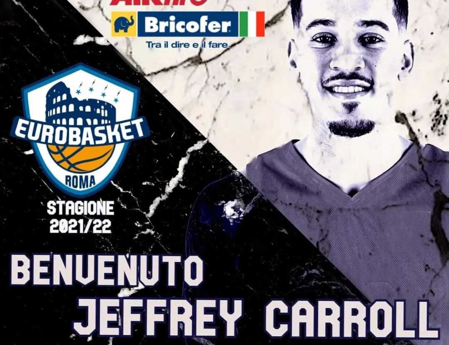 Serie A2 di Basket, l'Atlante Roma ingaggia Jeffrey Carroll
