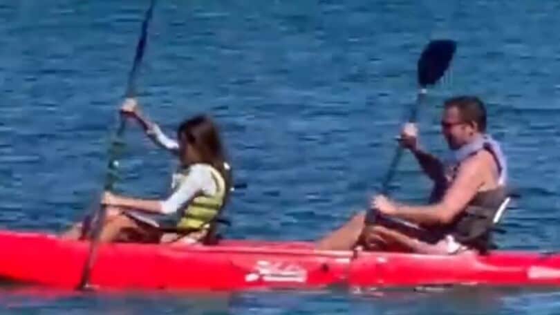 Del Piero, relax di fine anno in canoa!