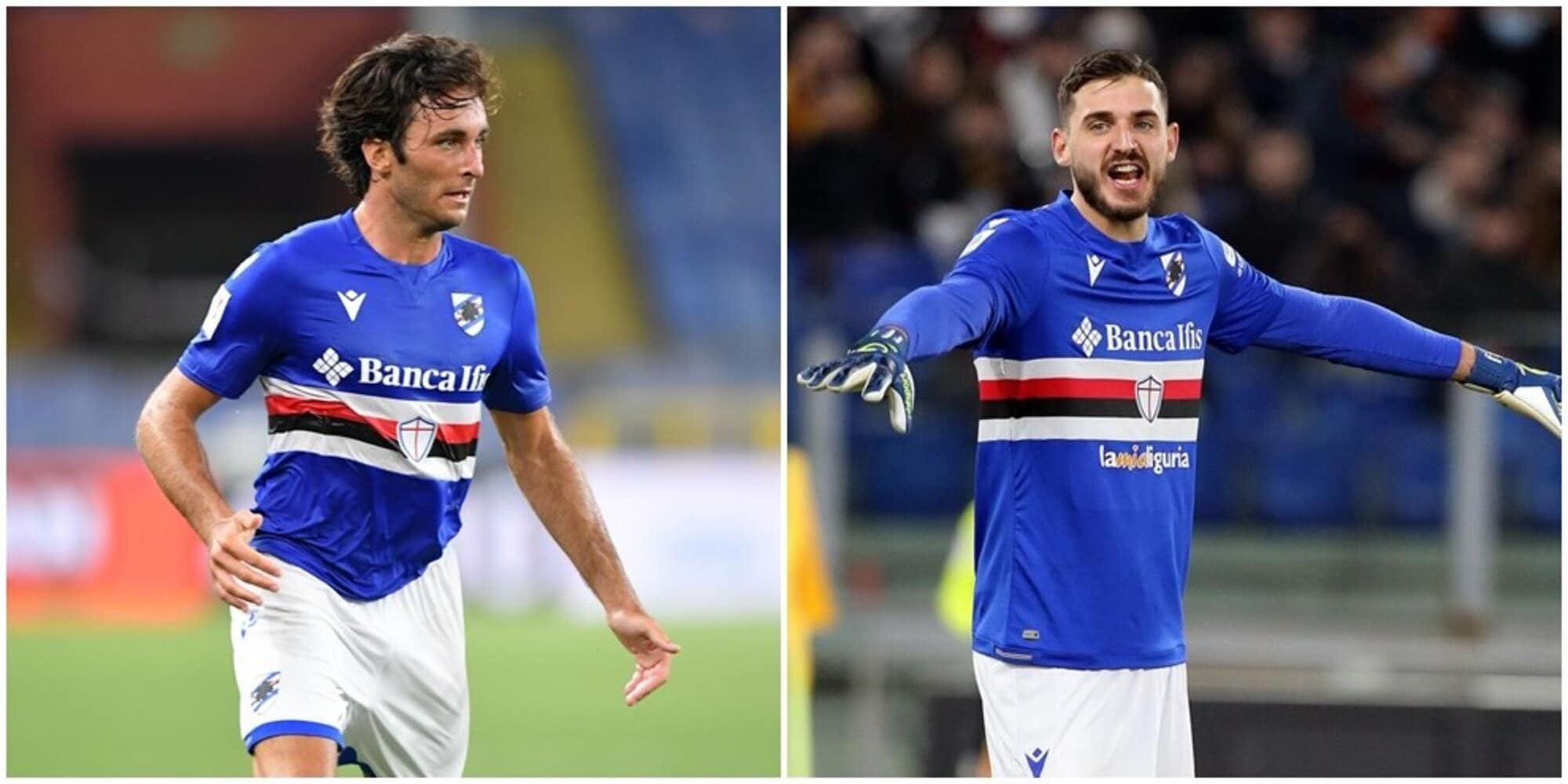 Sampdoria, Augello e Falcone positivi al Covid: "Sono asintomatici"