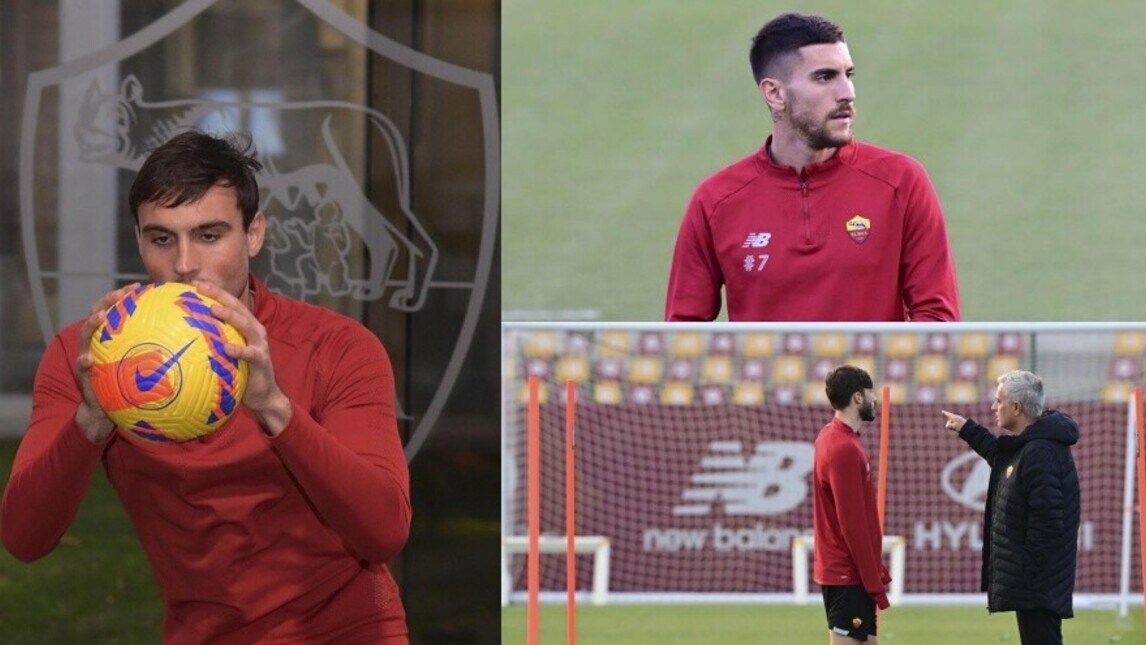 Roma, Zaniolo in gruppo. Fuzato da solo in palestra