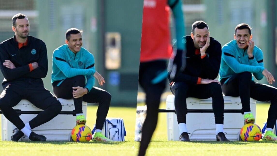 Handanovic e Sanchez salvano l'Inter e si divertono insieme