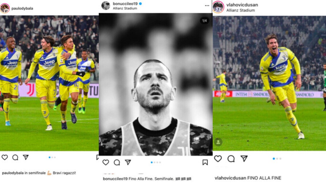 Juve in semifinale di Coppa Italia, grande festa sui social